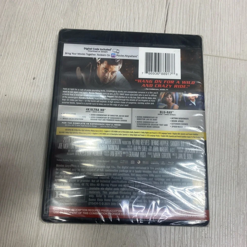 4K Ultra HD Steelbook - Speed (Blue)